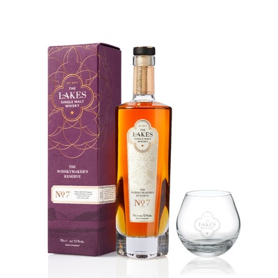 The Lakes Distillery Whiskymaker's Reserve No. 7 & Branded Rocking Glass - The Whisky Stock