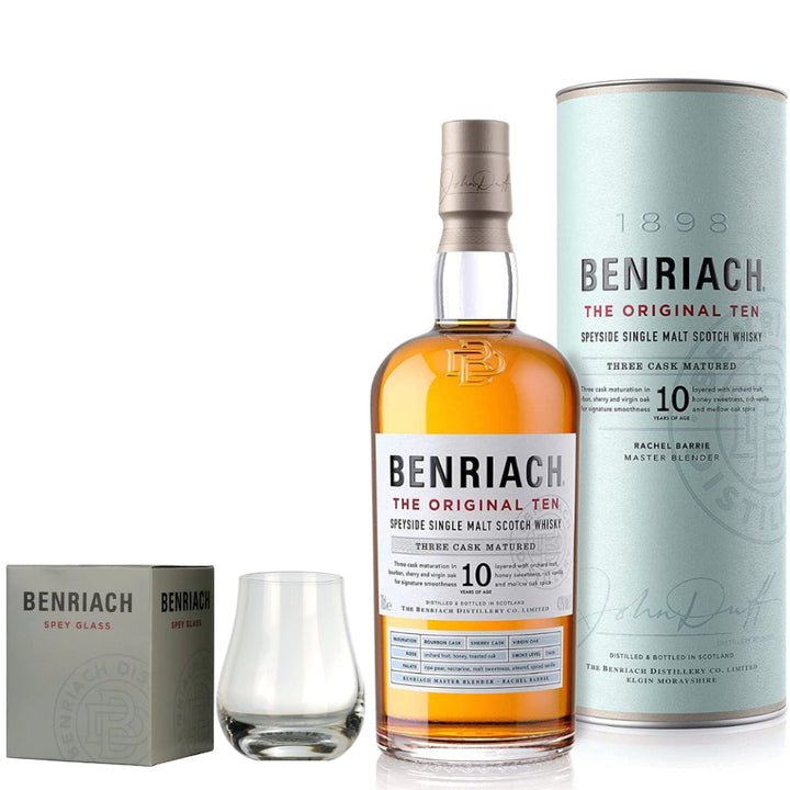 Benriach The Original Ten & Branded Spey Glass