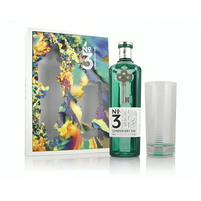 No.3 London Dry Gin with High Ball Glass Gift Set - The Whisky Stock