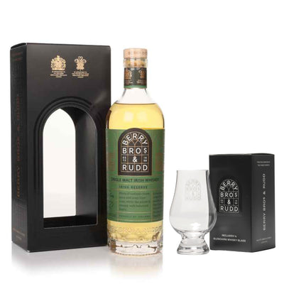 Berry Bros. & Rudd Irish Reserve Single Malt Whiskey & Branded Nosing Glass - The Whisky Stock