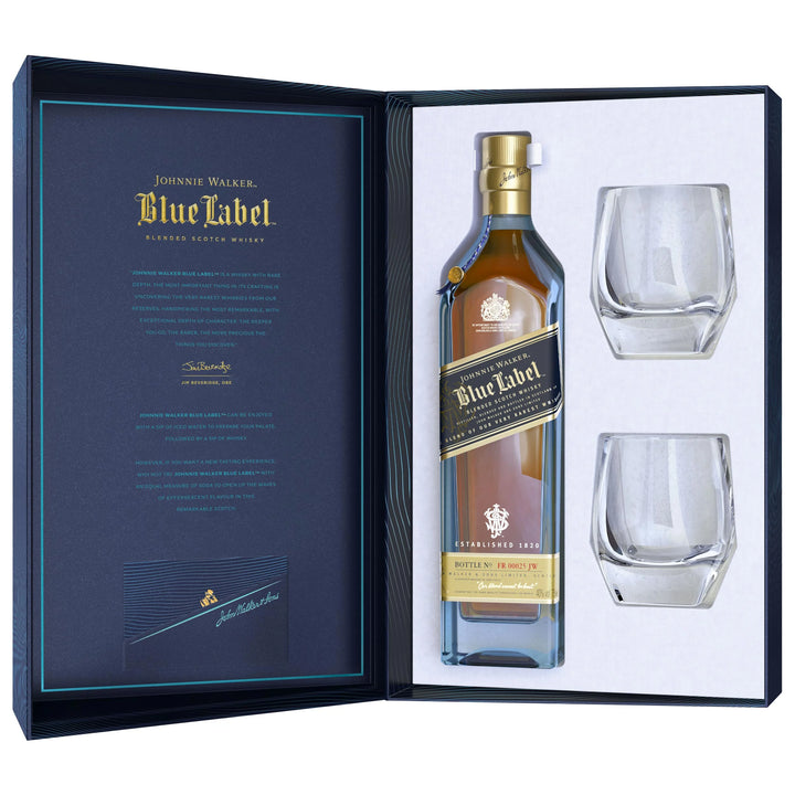 Johnnie Walker Blue Label Gift Pack with 2 Glasses