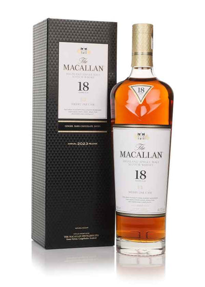 Macallan Sherry Oak 18 Years Old Single Malt 2023 Release - The Whisky Stock
