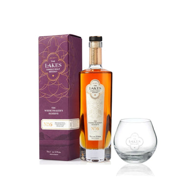 The Lakes Distillery Whiskymaker's Reserve No. 6 & Branded Rocking Glass - The Whisky Stock