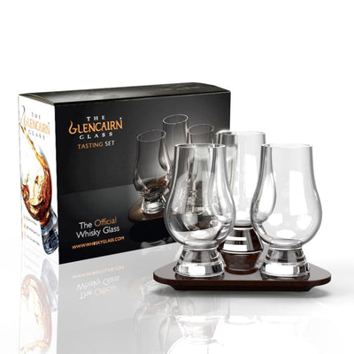Glencairn Whisky Glass Set with 3 Glasses & Flight Tray - The Whisky Stock