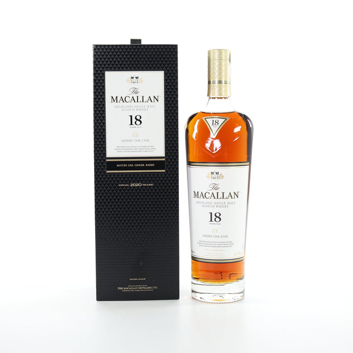 Macallan 18 Year Old 2020 Sherry Oak Single Malt Scotch Whisky - The Whisky Stock