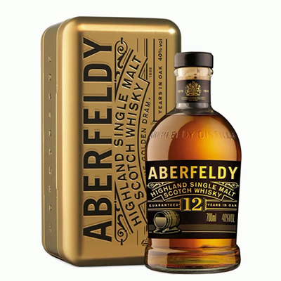 Aberfeldy 12 Year Old In Gold Bar Gift Tin