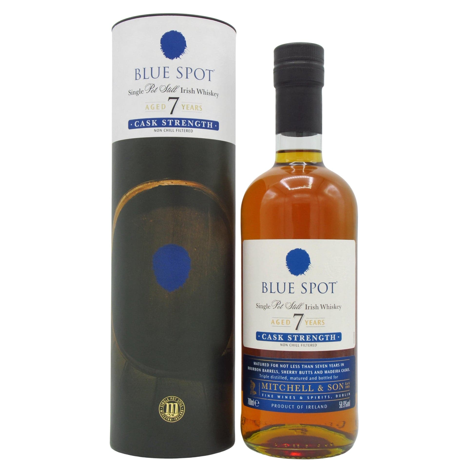 Blue Spot 7 Year Old Single Pot Still Cask Strength Irish Whisky - The Whisky Stock