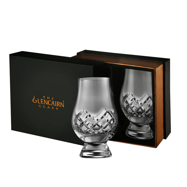 Glencairn Premium Glass Cut 2 Glasses Gift Set - The Whisky Stock