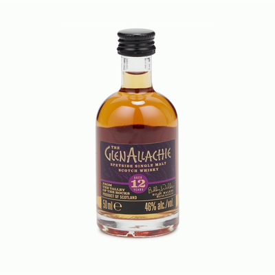 GlenAllachie 12 Year Old Single Malt Whisky 5cl Miniature - The Whisky Stock