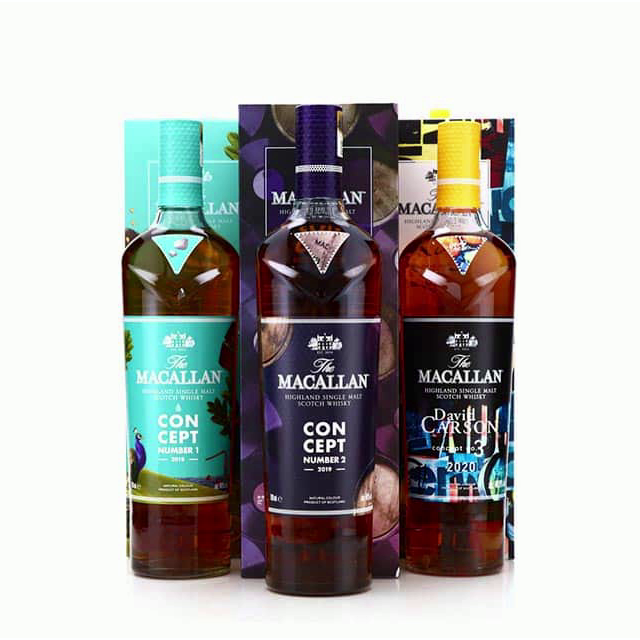 Macallan Concept 1 - 3 Complete Set Single Malt Scotch Whisky - The Whisky Stock