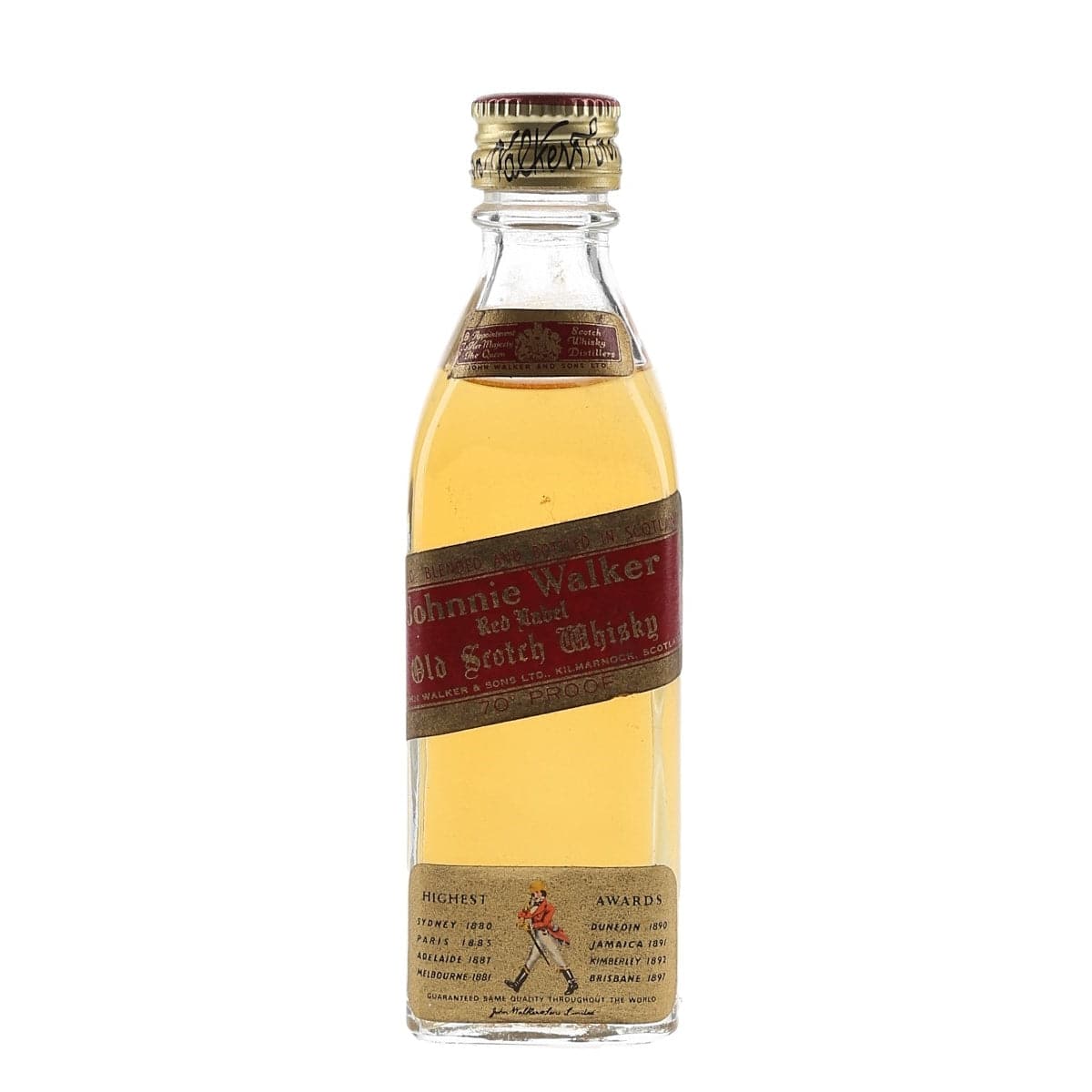 Red Label Mini Johnnie Walker Red Label 1970s Whisky 5cl Miniature – The Whisky Stock