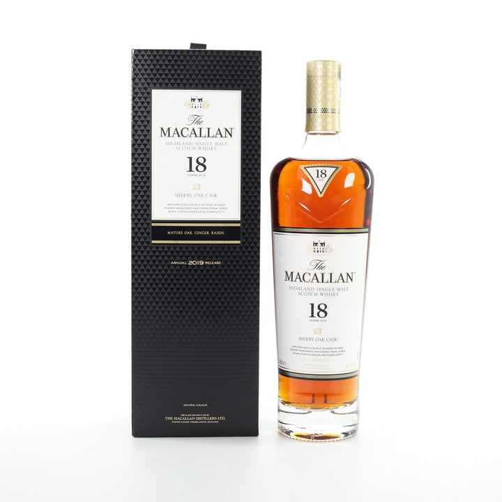 Macallan 18 Year Old 2019 Sherry Oak Single Malt Scotch Whisky - The Whisky Stock