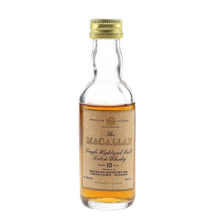 Macallan 10 Year Old Bottled 1970s-1980s 5cl Miniature - The Whisky Stock