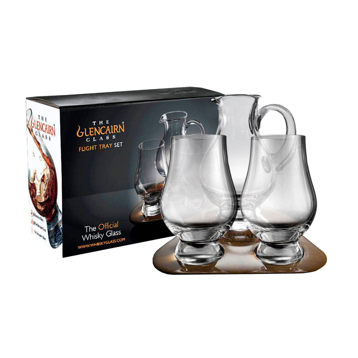 Glencairn Flight Tray Set With Water Jug & 2 Glasses - The Whisky Stock