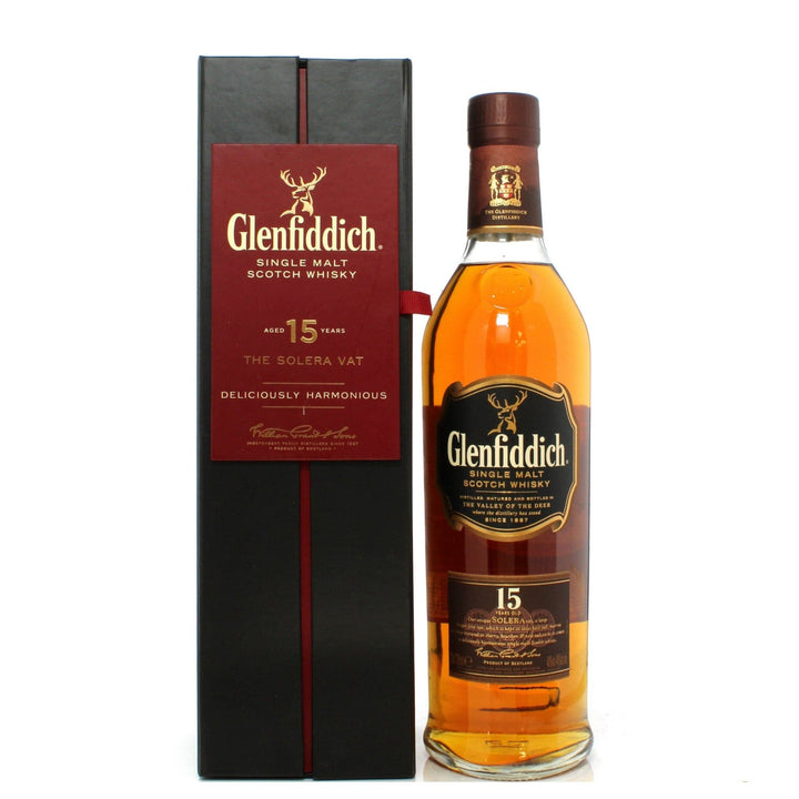Glenfiddich 15 Year Old The Solera Vat Old Style Single Malt Scotch Whisky - The Whisky Stock