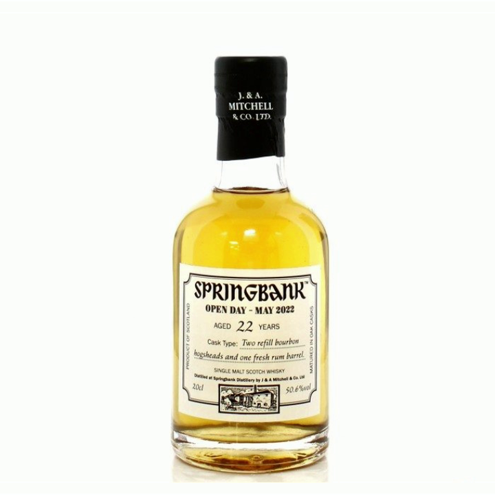 Springbank 22 Year Old Single Malt Scotch Whisky Open Day 2022 20cl - The Whisky Stock