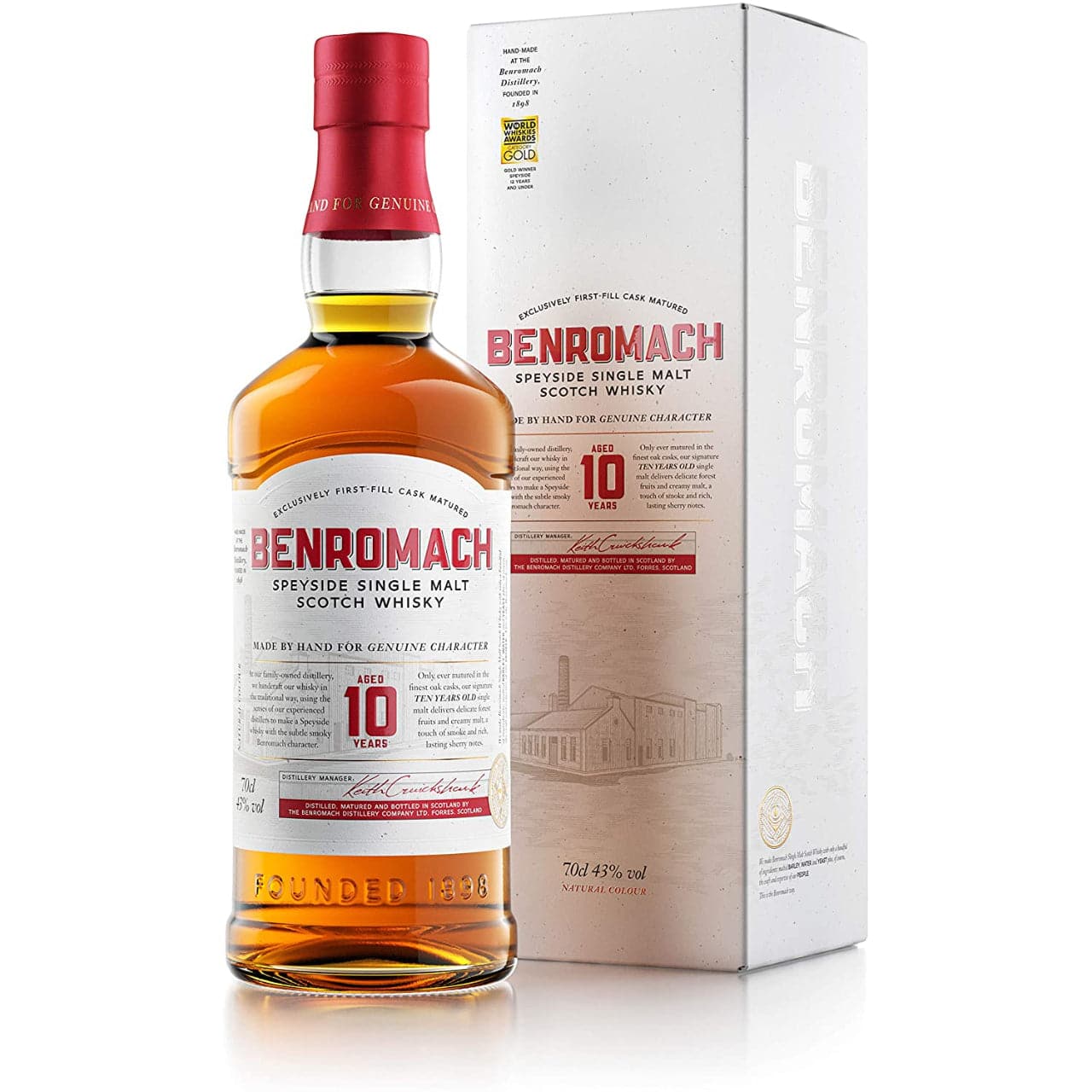 Benromach 10 Year Old Single Malt Scotch Whisky - The Whisky Stock