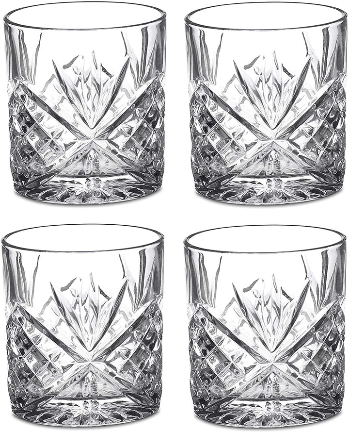 Crystal Whisky Glasses - Set of 4