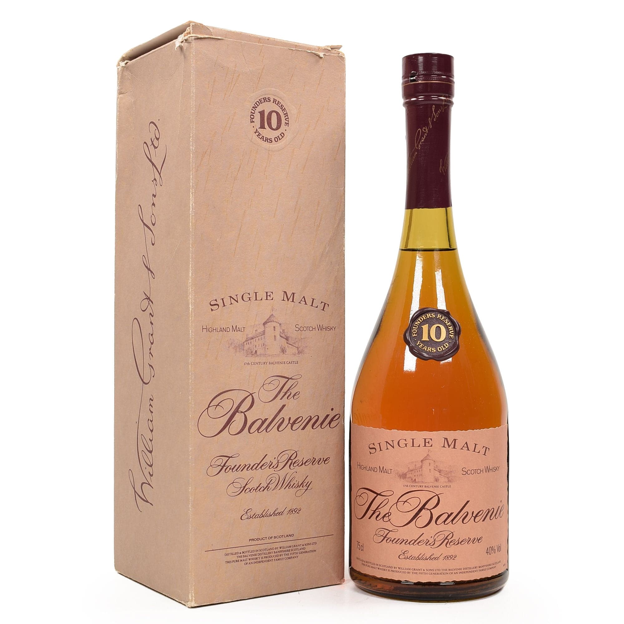 レア品The Balvenie Founder's Reserve 10年 Balvenie - 10 Year Old (Founder's Reserve) Whisky Auction