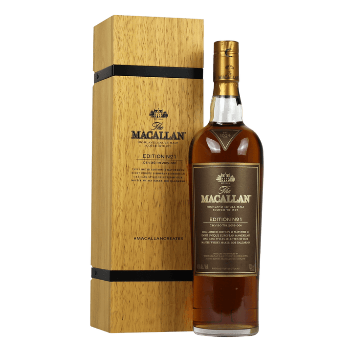 Macallan Edition No. 1 - Wooden Box - The Whisky Stock