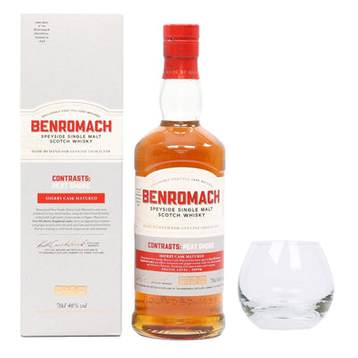 Benromach Peat Smoke 2012 Bottled 2021 & Branded Whisky Tumbler - The Whisky Stock