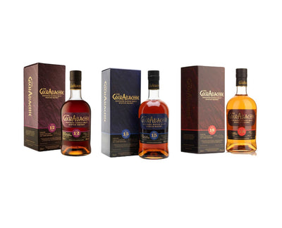 GlenAllachie 12, 15 & 18 Year Old Set Single Malt Scotch Whisky - The Whisky Stock