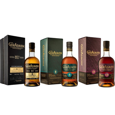 GlenAllachie 4 Year Old Billy Walker Future & 8 and 12 Year Old Bundle Set - The Whisky Stock