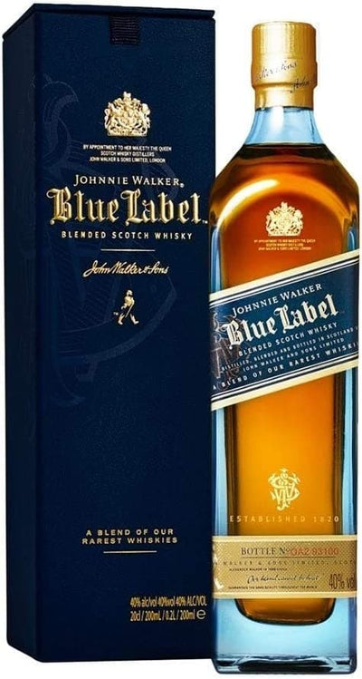 Johnnie Walker Blue Label Blended Scotch Whisky 20cl - The Whisky Stock