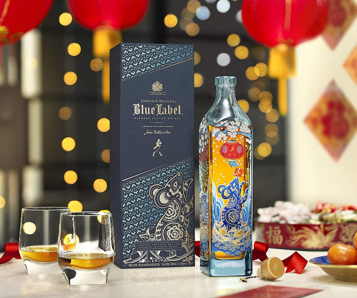 Johnnie Walker Blue Label Chinese New Year 2020 Year Of The Rat - The Whisky Stock