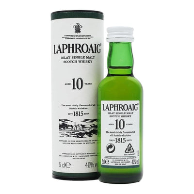 Laphroaig 10 Year Old 5cl Miniature - The Whisky Stock