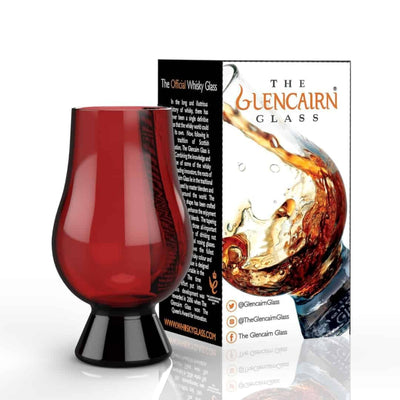 Red Glencairn Whisky Tasting Glass - The Whisky Stock