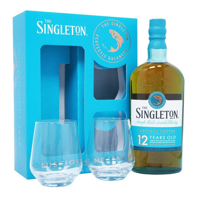 Singleton of Dufftown 12 Year Old Whisky Gift Pack with 2 Glasses - The Whisky Stock