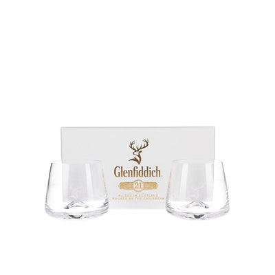 Glenfiddich 21 Year Old Gran Reserva & 2 Branded Tumblers - The Whisky Stock