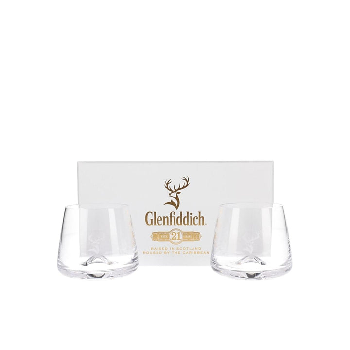 Glenfiddich 21 Year Old Gran Reserva & 2 Branded Tumblers - The Whisky Stock