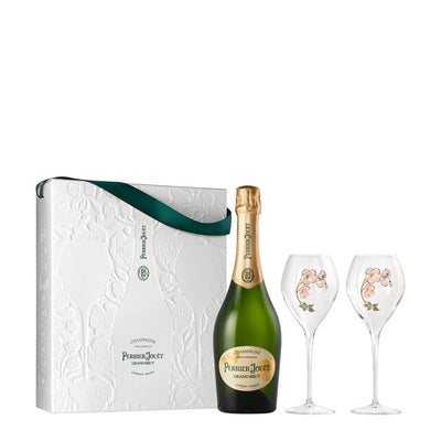 Perrier-Jouet Grand Brut NV Champagne & Flutes Gift Set