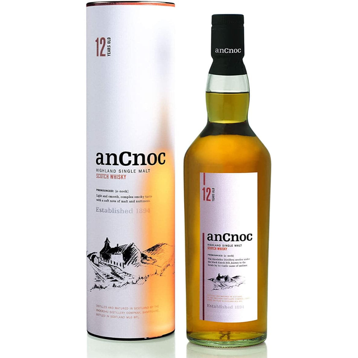 anCnoc 12 Year Old Single Malt Scotch Whisky - The Whisky Stock