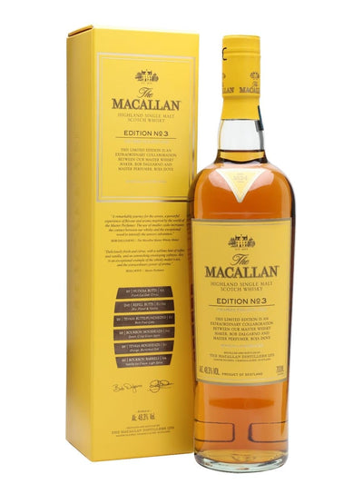 Macallan Edition No. 3 Limited Edition Single Malt Scotch Whisky - The Whisky Stock