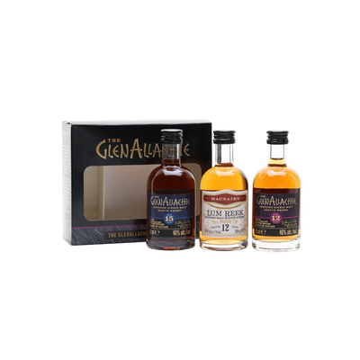 Glenallachie 12, 15 YO & Macnair's Miniature Gift Set 3 x 5cl - The Whisky Stock