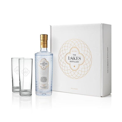 The Lakes Distillery Gin & 2 x Glasses Gift Box - The Whisky Stock
