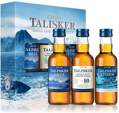Talisker Single Malt Scotch Whisky Miniature Set 3 x 5 cl - The Whisky Stock