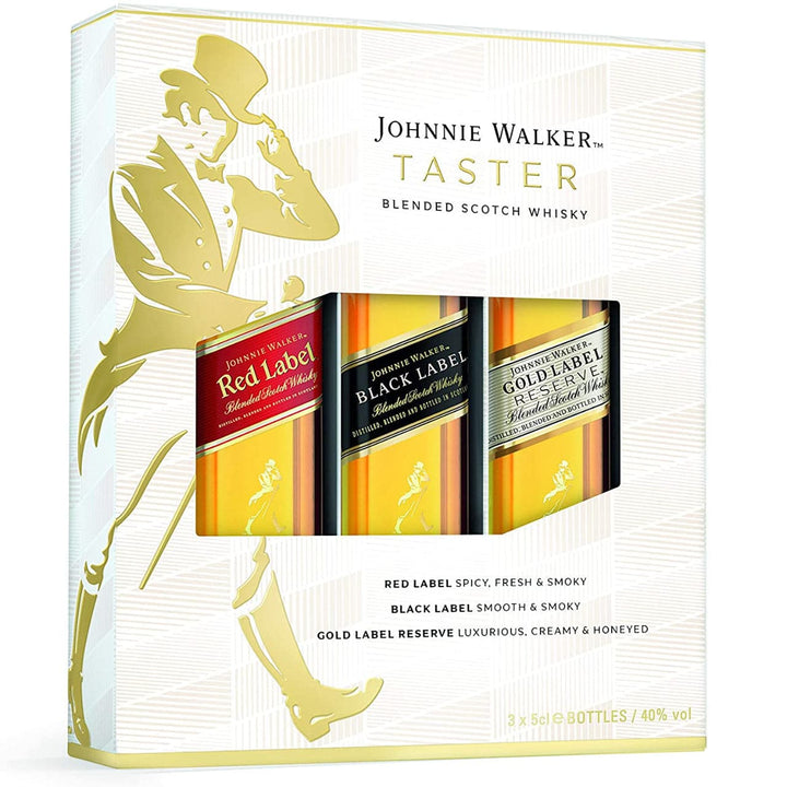 Johnnie Walker Blended Scotch Taster Pack 3 x 5cl - The Whisky Stock