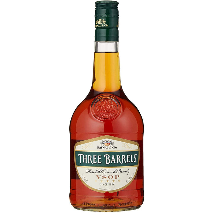 Three Barrels VSOP Rare Old French Brandy - The Whisky Stock