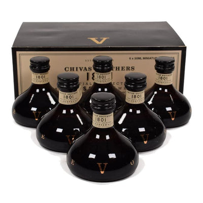 Chivas Regal Revolve 1801 Miniatures 6 x 5cl Set - The Whisky Stock